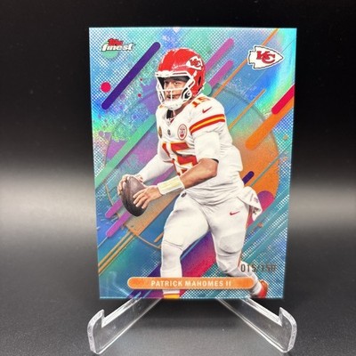 Patrick Mahomes II 2025 Topps Finest Rare Sky Blue Refractor /150 Jersey Match