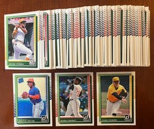 2025 Donruss Baseball Complete Base Veterans & Rookies Set 100 Cards Wood 1-100