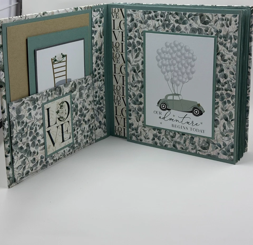 Свадебный мини-альбом Love Makes The World Go Around 6 дюймов x 6 дюймов - Изображение 3 из 4