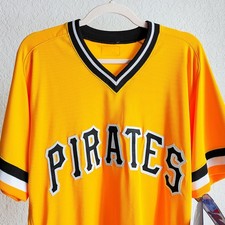 Majestic Authentic Pittsburgh Pirates Blank TBTC On-Field Yellow Jersey Size-42