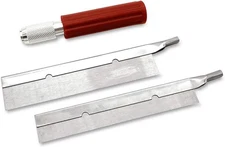 SMB Precision Pull Razor Hobby Saw Set w/2 Blades standard, Silver 