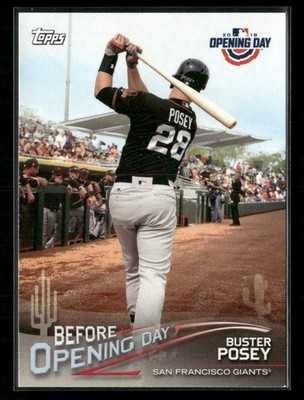 2018 Topps Opening Day - Before Opening Day Buster Posey #BOD-BP