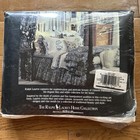 Ralph Lauren Porcelain Blue/White Jonquil Medallion Stripe Full Flat Sheet NIP — photo 3