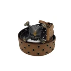 OAKLEY Leather Belt, Brown, Men's