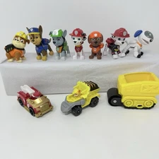 Paw Patrol Action Figures Cars Vehicles Robo Pup Lot Of  10 Toys Playset
