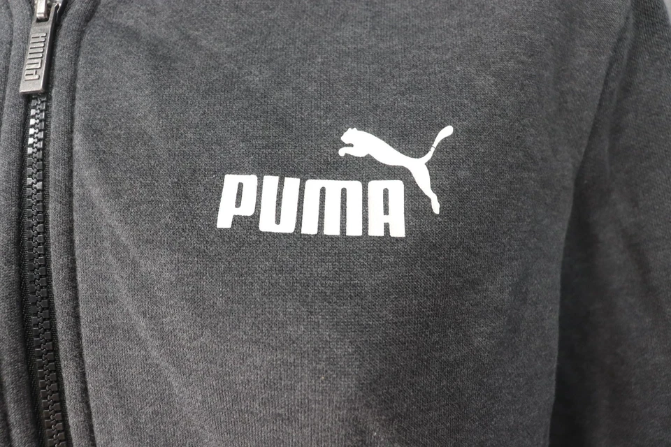 Puma Women’s Gray Full Zip Up Hoodie Size Small - Image 2 of 3