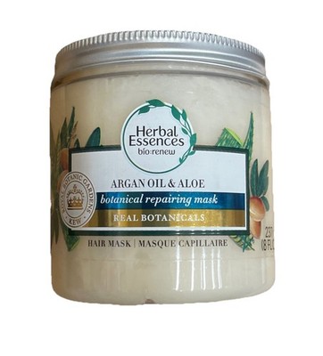 New - Herbal Essences Argan Oil  & Aloe Botanical Repairing Hair Mask 8fl. Oz