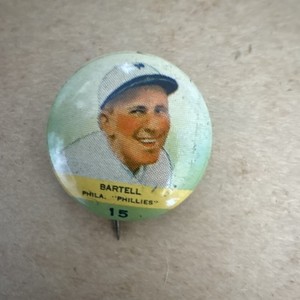 1932 Bartell Philadelphia Phillies Baseball Vintage Pin Collector