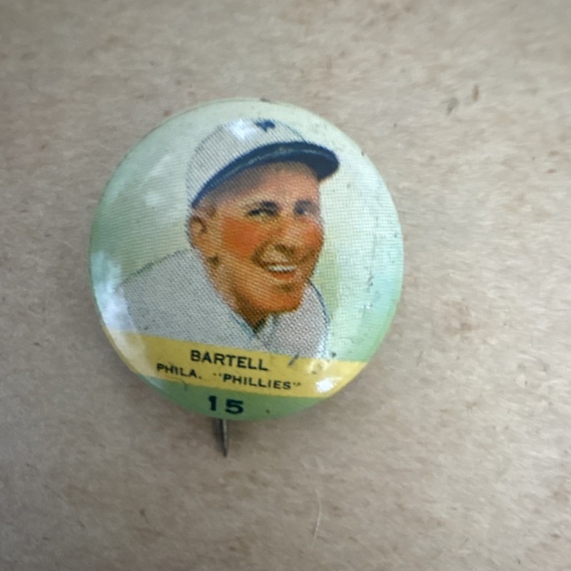 1932 Bartell Philadelphia Phillies Baseball Vintage Pin Collector
