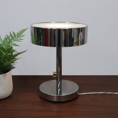 Ikea Chrom Metall STOCKHOLM 2017 dimmbare Tischlampe/Leuchte mit neuem Leuchtmittel