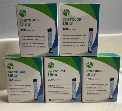500 One Touch Ultra Test Strips~Exp~12/26~3/27~$140~($28/Per 100)~Free Ship Too