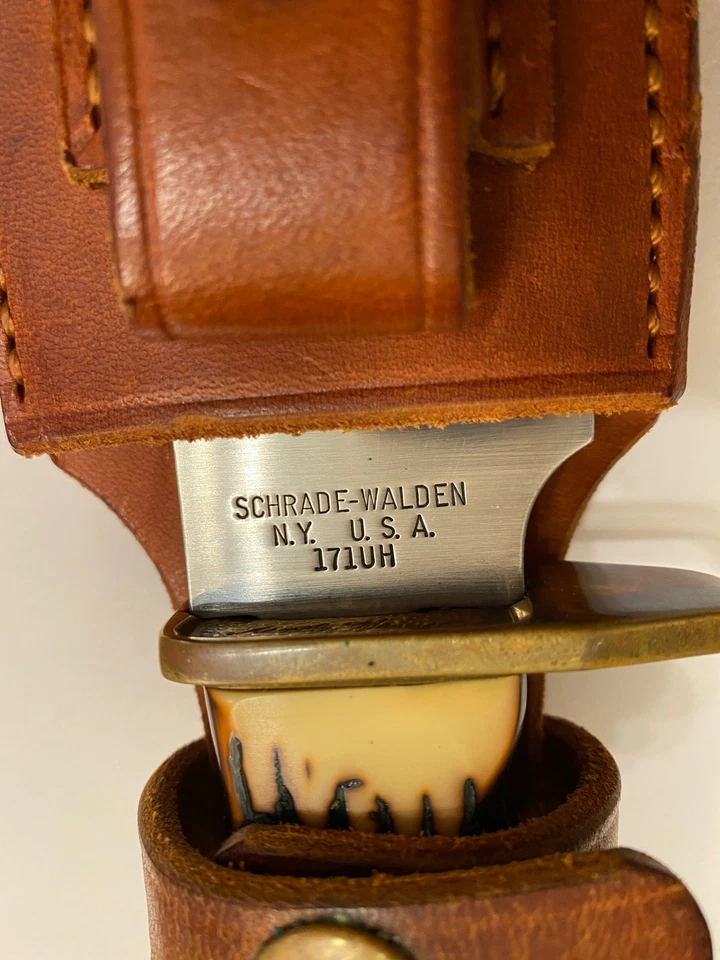 SCHRADE-WALDEN “Uncle Henry” Big Pro Hunter Knife▪️1971▪️Ex  Condition▪️Low S/N - Image 3 of 4