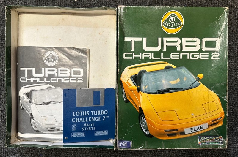 Atari ST Vintage Computer Game - Shown Working - Lotus Turbo Challenge 2