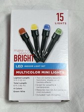 MAKE THE SEASON BRIGHT - 3 Function 5 Ft. - 15 LED Multi Color Mini Light Set