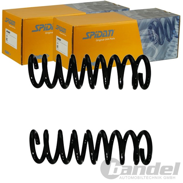 2X Spidan Fahrwerksfedern Satz Vorne Passend FÜR Nissan Pathfinder Links+Rechts-image