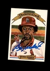 George Hendrick 1982 Donruss Diamond Kings Cardinals authentic autographed card