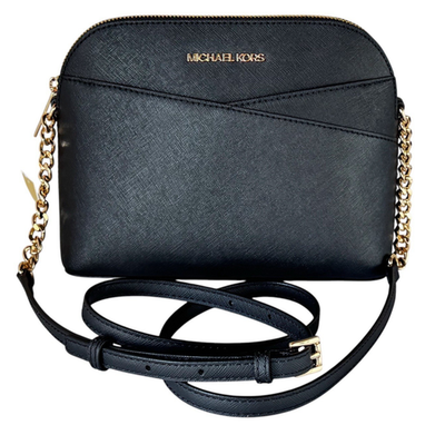 Michael Kors Jet Set Travel Dome Shoulder Crossbody Leather Bag