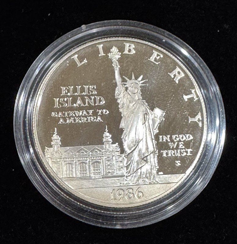 1986-S Statue of Liberty Centennial Proof US Silver Dollar Coin