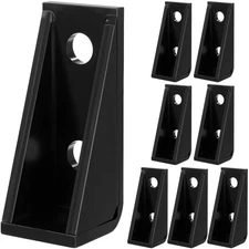 8 Pcs 90 Degree Gusseted Fittings Right Angle Connector Brackets for 1-5/8" S...