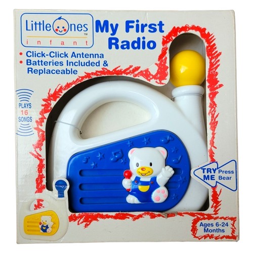 Vintage Colorblock My First Radio Retro KMart Musical Little One Infant Toy 1984