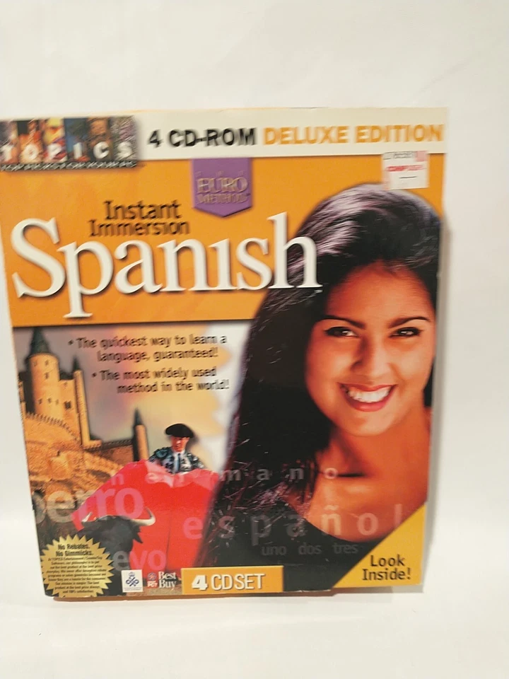Topics Entertainment Instant Immersion Spanish 4 CD Set Deluxe Edition Open Box - Image 4 of 4