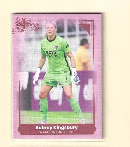 2022 PARKSIDE NWSL PARAMOUNT AUBREY KINGSBURY #69 PINK BASE SER# 7/225 - Picture 1 of 2