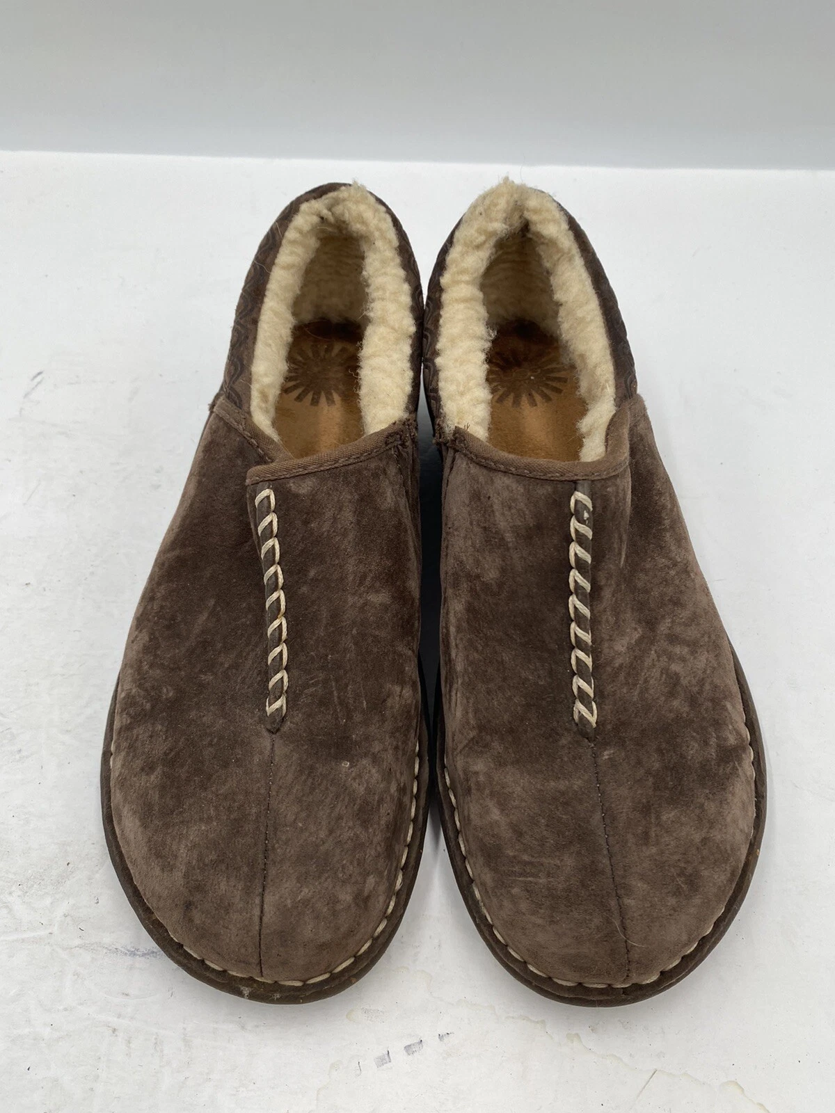 Zoccolo comodo UGG Bettey taglia 6 marrone pelle scamosciata pelle di pecora 1857
