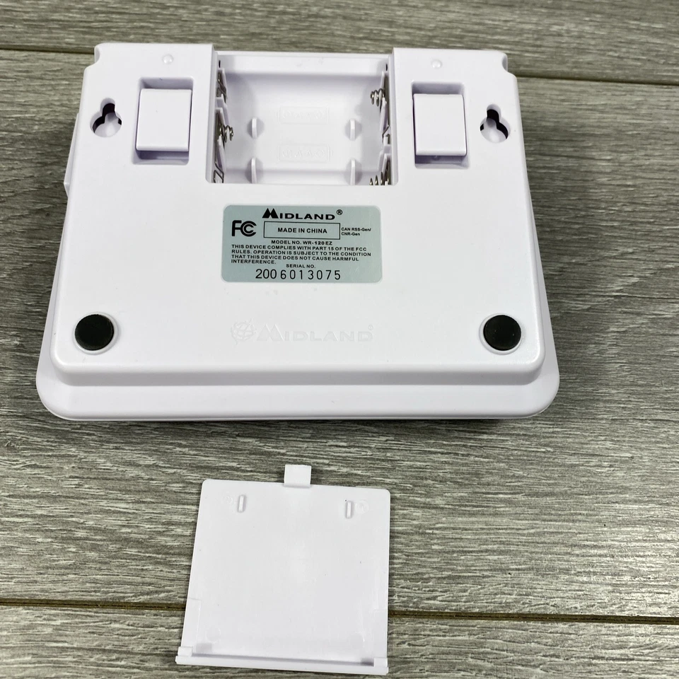 Midland NOAA Weather Alert Radio w/Clock & Battery Backup Tornado Storm Warning - Image 4 of 4