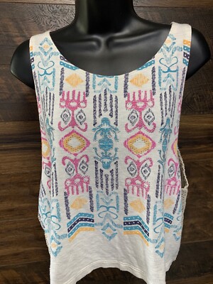 The Clas-sic Top Women's Tank Crochet Back Navajo Tribal USA