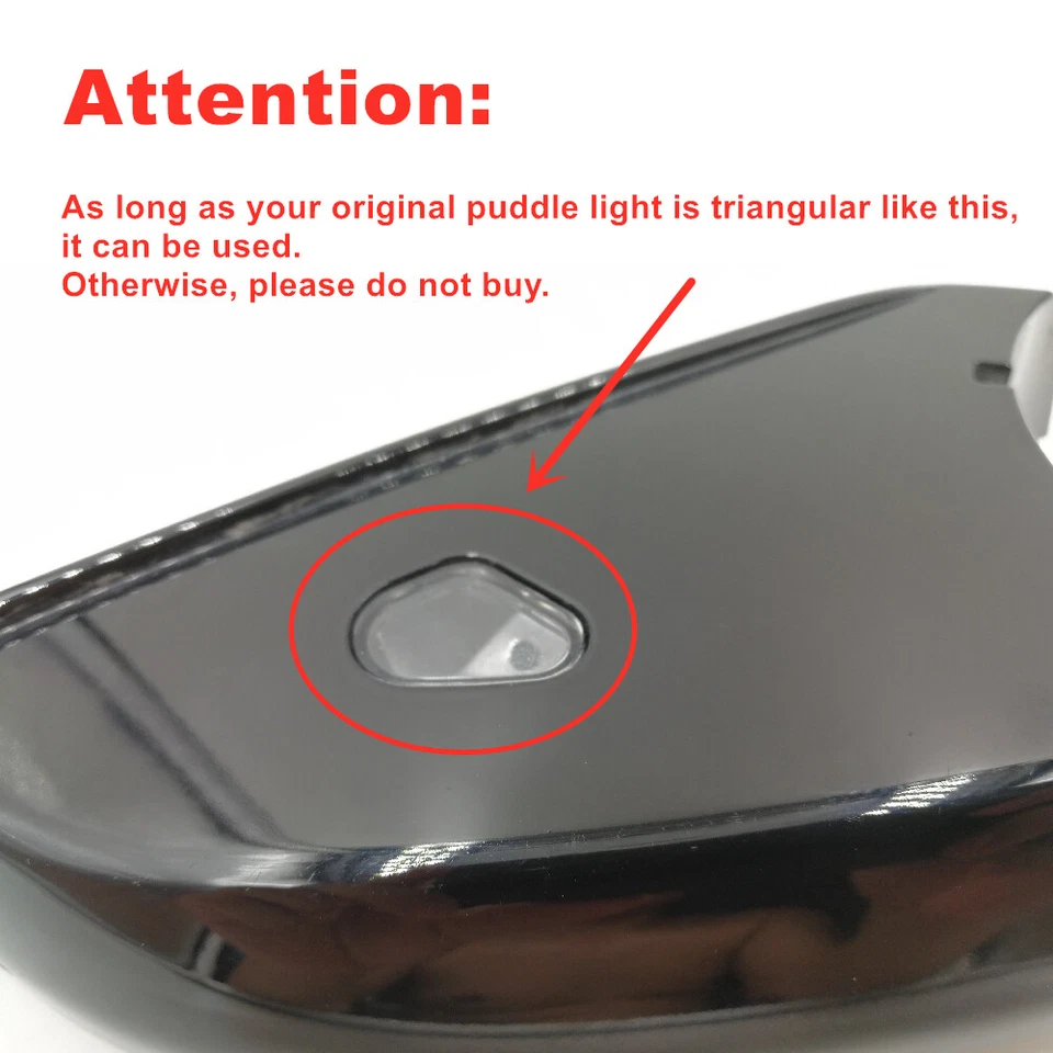 Luz con logotipo de charco de espejo retrovisor lateral Mercedes Benz 2 piezas para Mercedes Clase E W212 S212 Foto 2 de 4