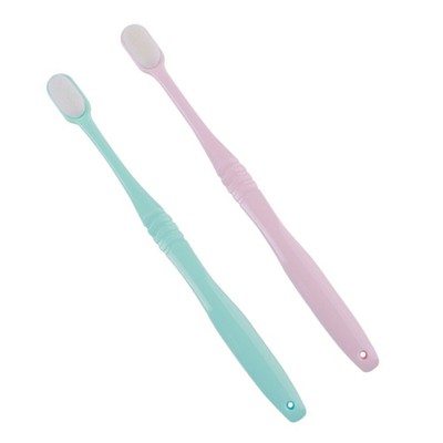 2 PCS Oral Zahnbürste Prothese Zahnbürste Zahnbürste Gum Pflege