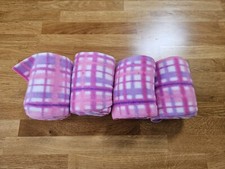 Luxury Fleece Polo Bandages (set of 4) Multi Pink And Lilac