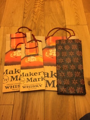 Makers Mark Ambassador Flaschentüte, Geschenktüten, Geschenkpapier.