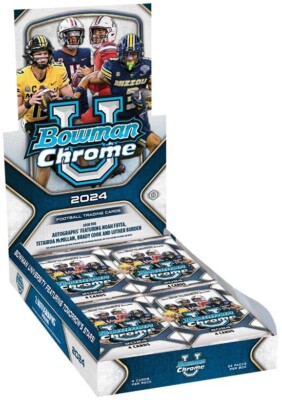2024 Bowman Chrome University Football Autos, Parallels, Inserts & Base