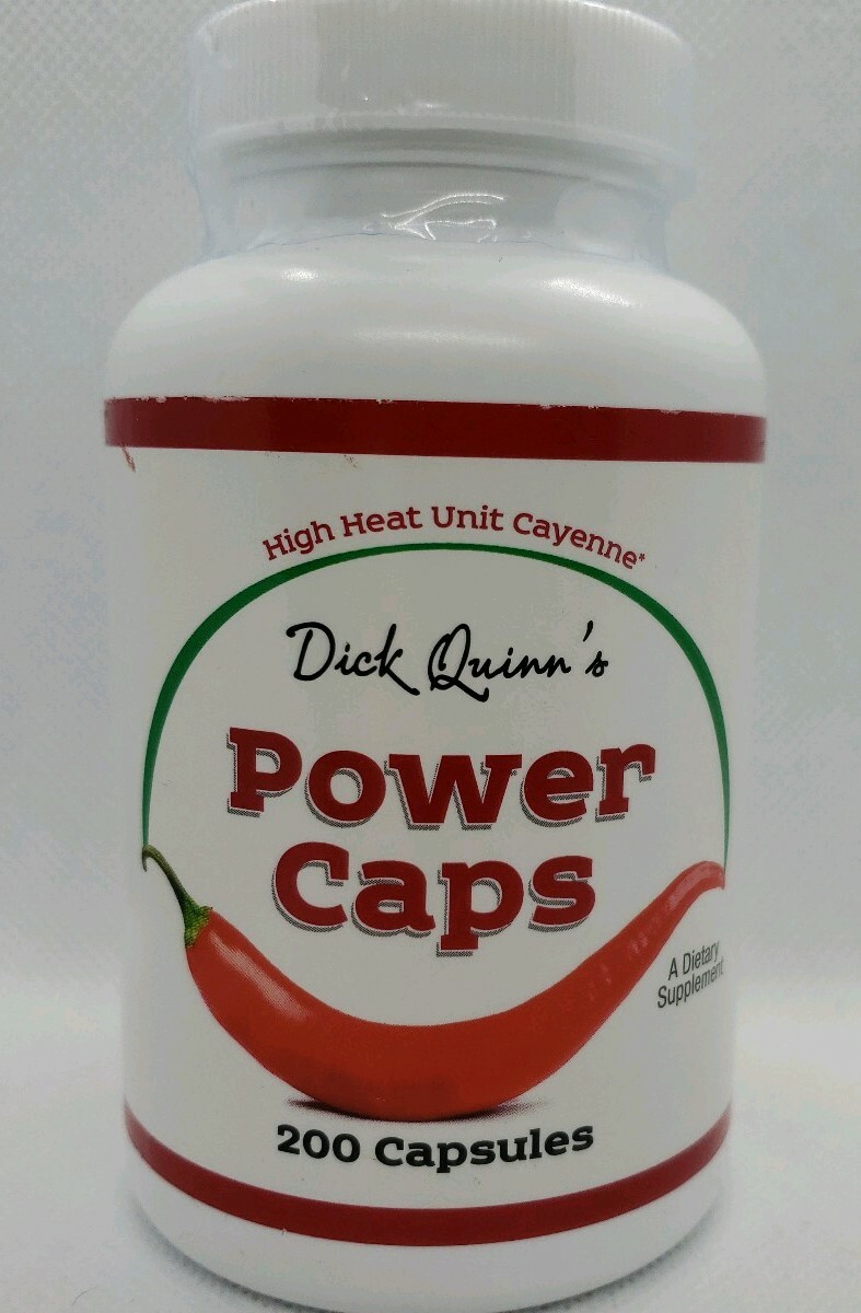 Dick Quinn's Power Caps Cayenne With Ginger & Hawthorne 200 Capsules