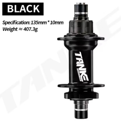 Tanke Single Speed Nabe DJ, BMX, Trials 32H 135*10mm 120 PoE 6 Pfoten schwarz