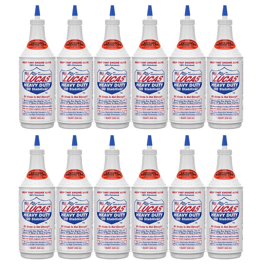 LUCAS OIL 10001 HI PERFORMANCE HEAVY DUTY OIL STABILIZER 32 OZ. BOTTLE - 12 PACK