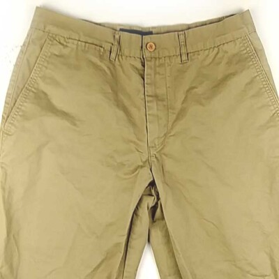 Daniel Hechter Straight Fit Cotton Work Pants Slacks Brown Size 34 Waist 29 Insm