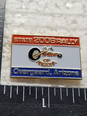 OVERGAARD ARIZONA 2006 MMA RALLY HAT LAPEL PIN PIN BACK USED (BB2877)