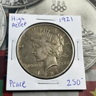 1921 High Relief Silver Peace Dollar Key Date Coin Collection