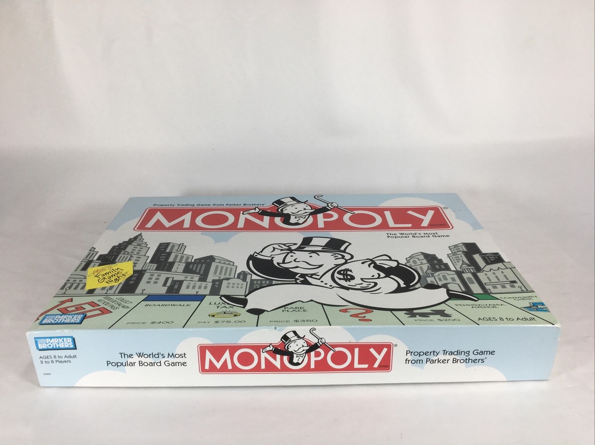 Monopoly Board Game Vintage 00009 Parker Bros NEW Open Box Added