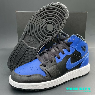 NEW Nike Air Jordan 1 Mid GS Hyper Royal (554725-077) - Size 7Y / Women's 8.5 | eBay