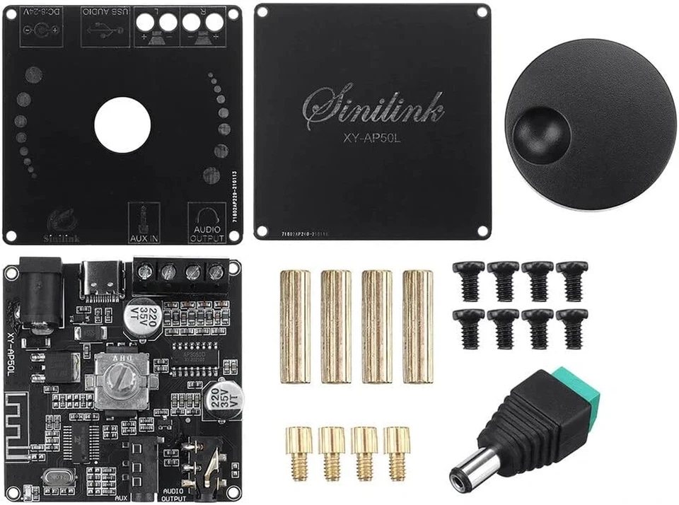 50wx2 Mini Bluetooth 5.0 Wireless Audio Power Digital Verstärkerplatine Stereove - Bild 2 von 4