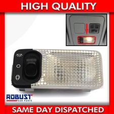 FOR PEUGEOT CITROEN INDOOR OVERHEAD ROOF LIGHT LAMP WITH BULB 6362K9 (BLACK)