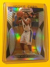🔥🔥2019-20 PRIZM DRAFT PICKS JUSTIN WRIGHT-FOREMAN SILVER PRIZM ROOKIE #55 RC