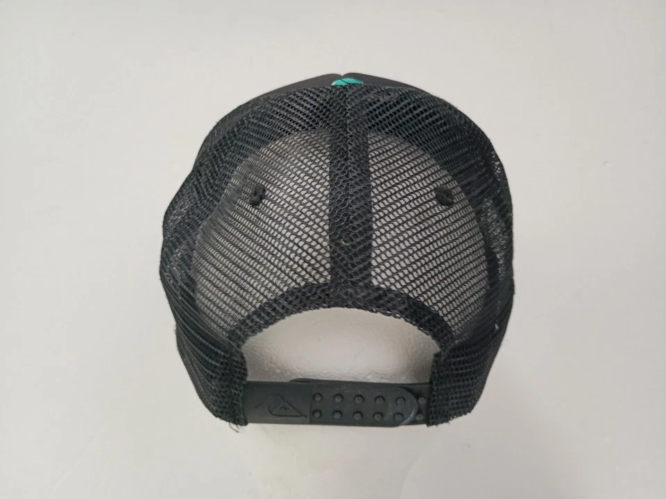 Sombrero para mujer Quicksilver Snapback malla camionero negro verde azulado surfista playa lunares Foto 4 de 4