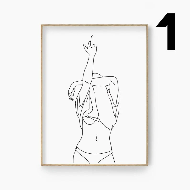 Minimalist line drawing outlet
