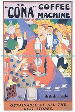D191888 Der Cona Kaffeevollautomat. Erhältlich in den besten Geschäften. Vintage Adve