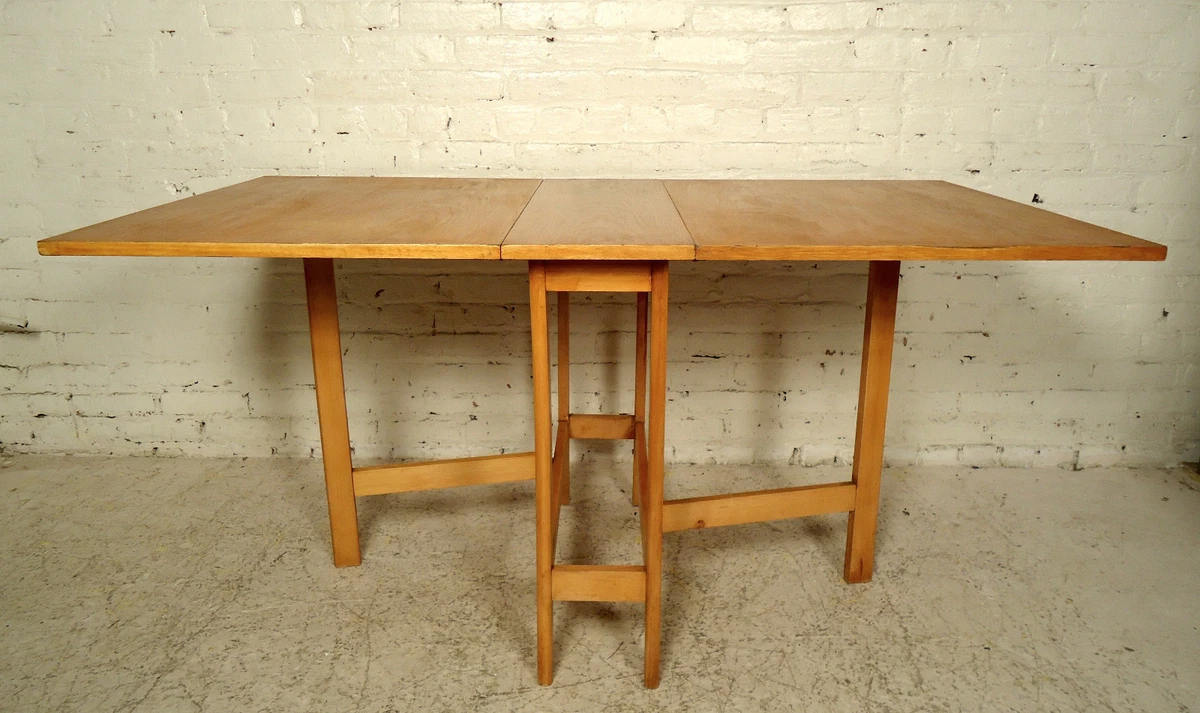Mid Century Teak Drop Leaf Table 00907NZ