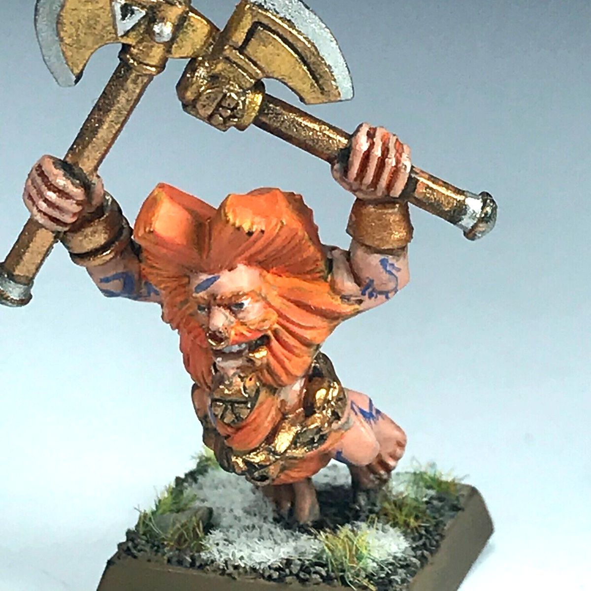 Classic Dwarf Troll Slayer Warrior - Painted - Warhammer Fantasy